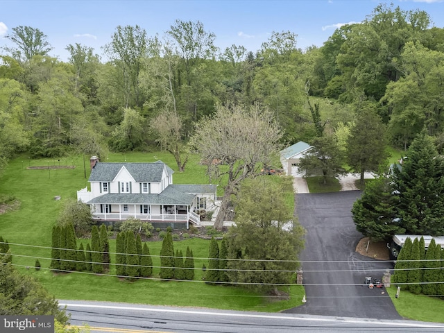 12943 Harford Rd, Hydes, MD 21082 - aerial view of property and surrounding area featuring a forest