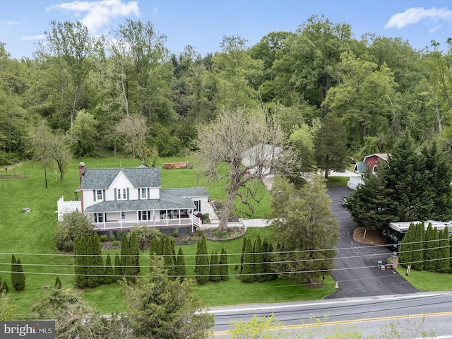 12943 Harford Rd, Hydes, MD 21082 - view from above of property featuring a heavily wooded area