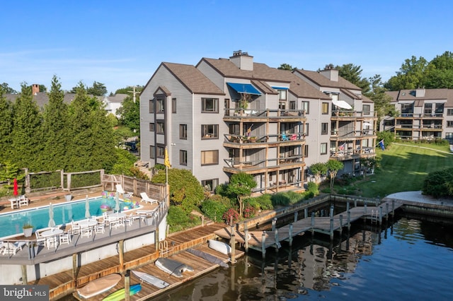 3 Spa Creek Lndg Unit A, Annapolis, MD 21403 - view of apartment building / complex with a water view