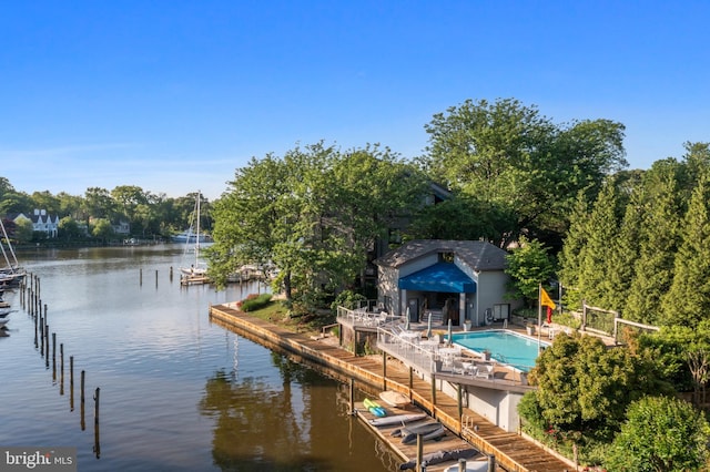 3 Spa Creek Lndg Unit A, Annapolis, MD 21403 - dock with a water view and stairs