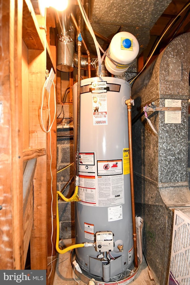 8916 Battery Rd, Alexandria, VA 22308 - utility room featuring gas water heater