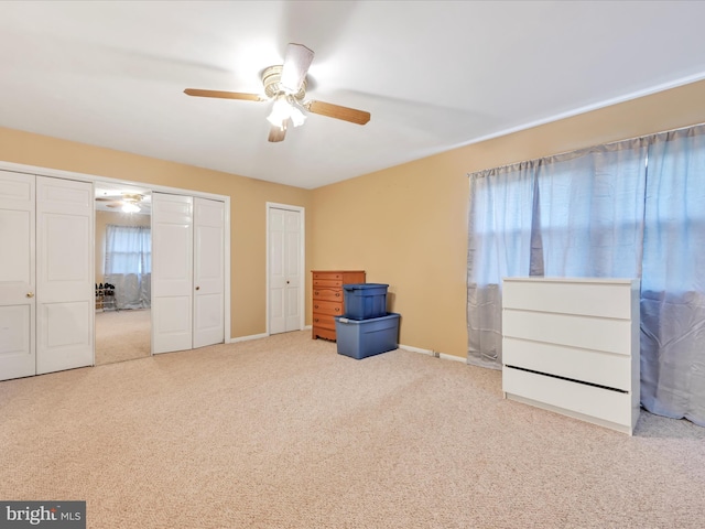 24 Keeler Ave, Stevens, PA 17578 - unfurnished bedroom with carpet floors, multiple closets, and a ceiling fan