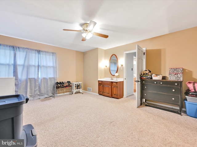 24 Keeler Ave, Stevens, PA 17578 - sitting room featuring ceiling fan and carpet floors
