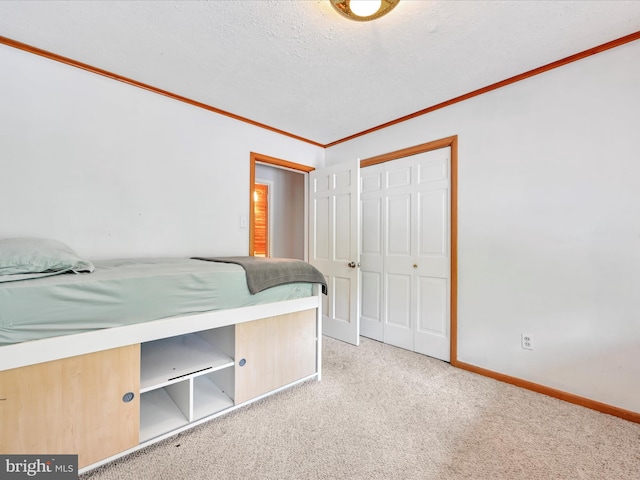 24 Keeler Ave, Stevens, PA 17578 - bedroom featuring crown molding, a closet, and carpet flooring