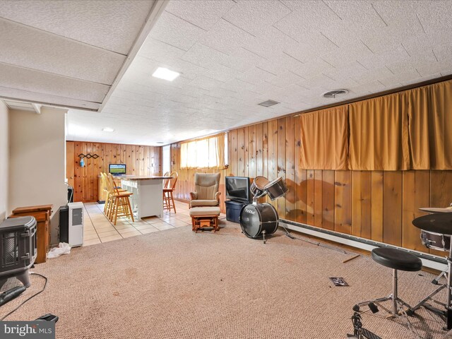 24 Keeler Ave, Stevens, PA 17578 - playroom with carpet floors and wood walls