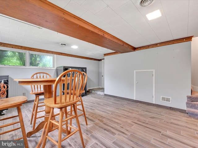 24 Keeler Ave, Stevens, PA 17578 - dining area with wood finished floors and stairway
