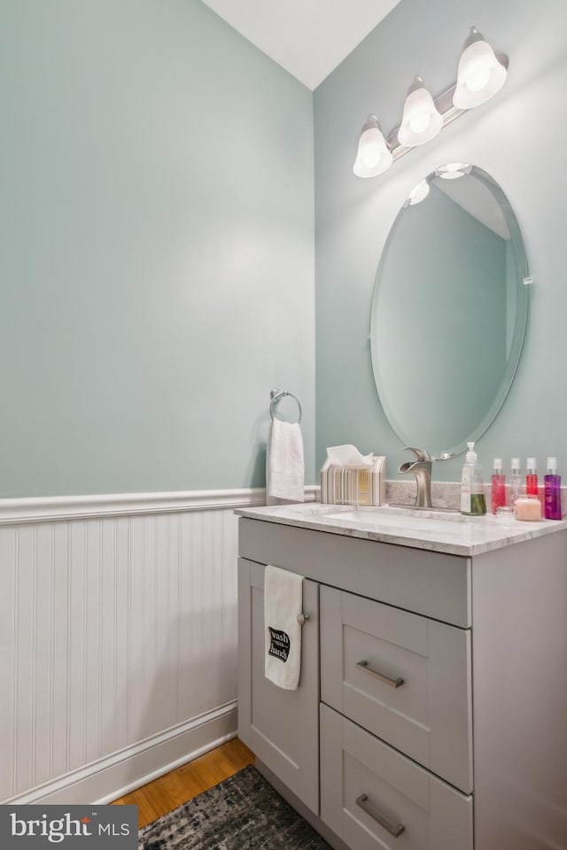 812 Lincoln Rd, Mullica Hill, NJ 08062 - bathroom featuring vanity and wood finished floors