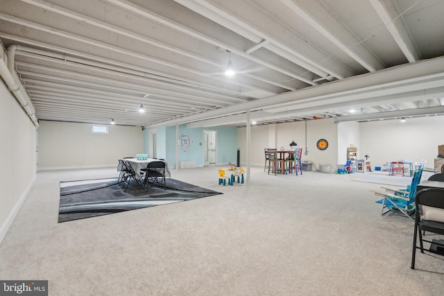 812 Lincoln Rd, Mullica Hill, NJ 08062 - basement with carpet