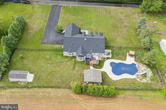 812 Lincoln Rd, Mullica Hill, NJ 08062 - view from above of property with a pool