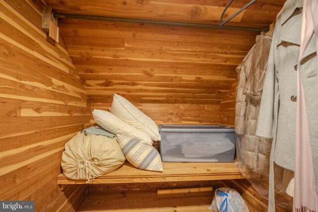 1511 Camden Ave, Salisbury, MD 21801 - sauna featuring wooden walls and wooden ceiling