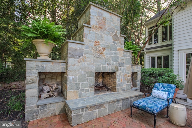 1511 Camden Ave, Salisbury, MD 21801 - view of patio with an outdoor stone fireplace