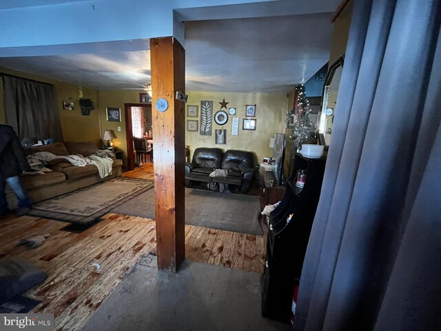 113 Place Lafayette Ln, Hollidaysburg, PA 16648 - living area with ceiling fan and wood finished floors