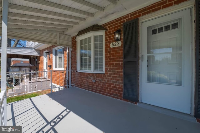 view of patio / terrace featuring a porch