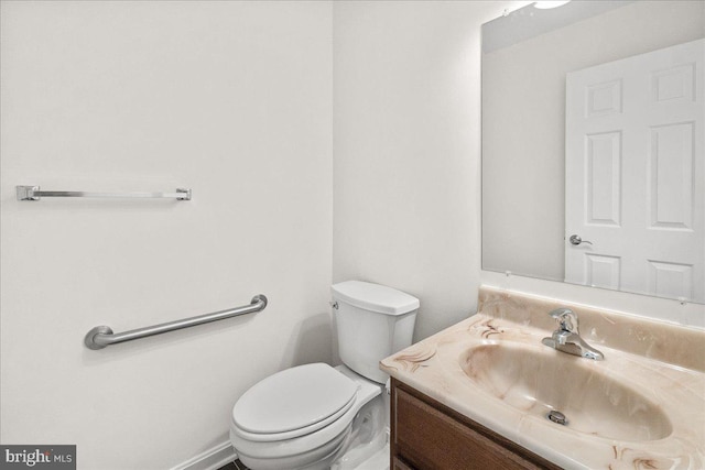 3903 Thrasher Ct, Monrovia, MD 21770 - half bathroom featuring vanity and toilet