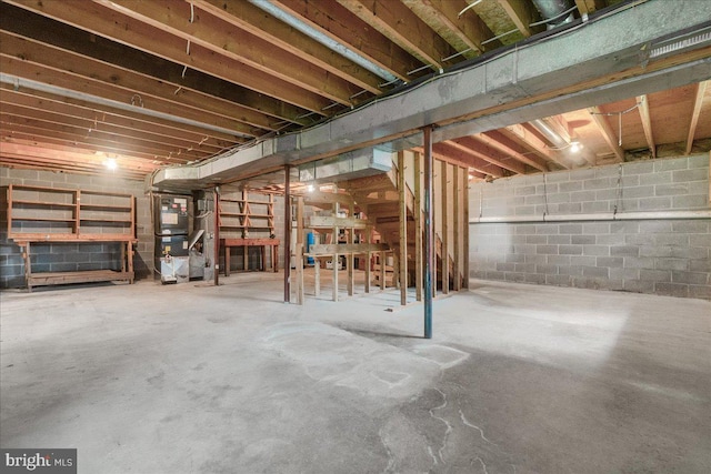 3903 Thrasher Ct, Monrovia, MD 21770 - unfinished basement featuring heating unit