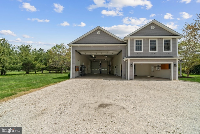 129 Kirwans Landing Ln, Chester, MD 21619 - view of front facade with a garage, driveway, and a front lawn