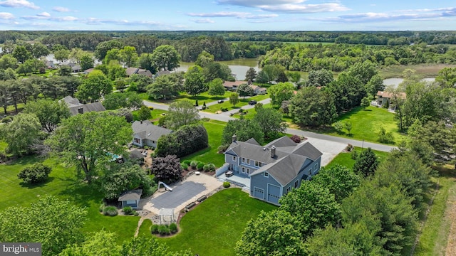 129 Kirwans Landing Ln, Chester, MD 21619 - aerial perspective of suburban area featuring a nearby body of water