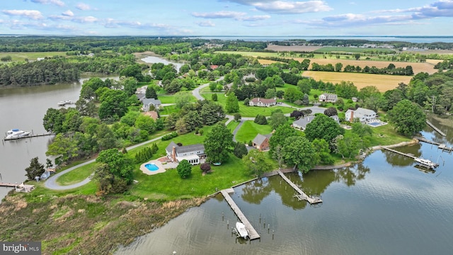 129 Kirwans Landing Ln, Chester, MD 21619 - aerial view of property's location with a nearby body of water