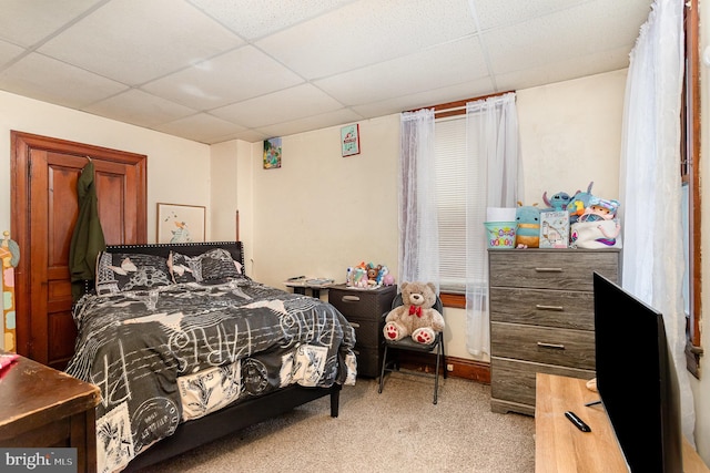 804 W King St, York, PA 17403 - bedroom featuring carpet flooring and a paneled ceiling
