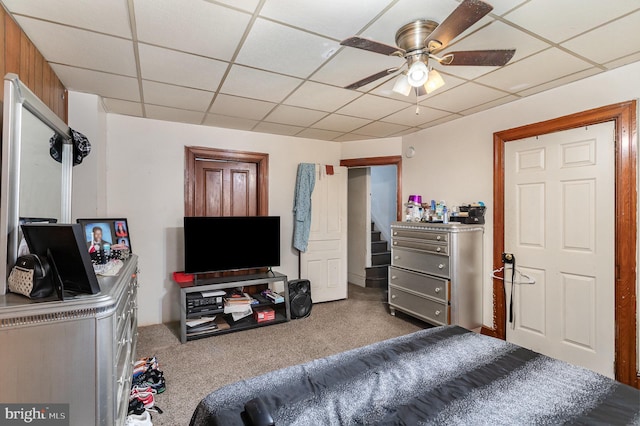 804 W King St, York, PA 17403 - bedroom with carpet flooring and a drop ceiling