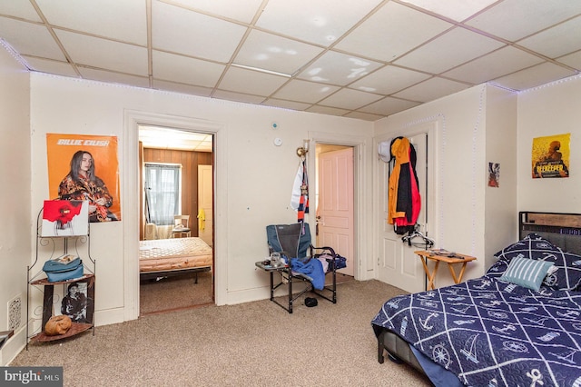 804 W King St, York, PA 17403 - carpeted bedroom with a drop ceiling