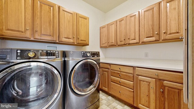 28342 Discount Land Rd, Laurel, DE 19956 - laundry area with separate washer and dryer and cabinet space