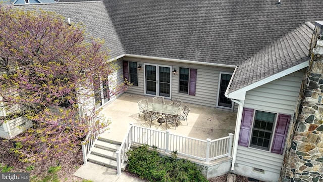 28342 Discount Land Rd, Laurel, DE 19956 - rear view of property with a patio and roof with shingles