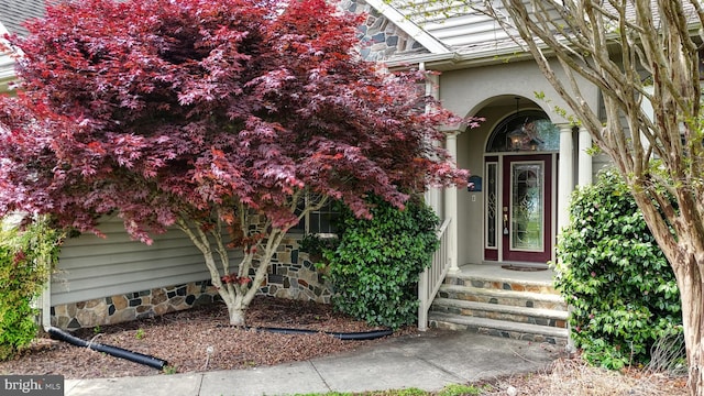 28342 Discount Land Rd, Laurel, DE 19956 - property entrance featuring stucco siding
