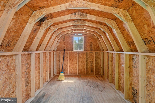 view of storage area