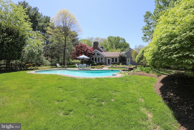 1701 Holicong Rd, New Hope, PA 18938 - outdoor pool with a patio area and a yard