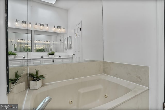 4223 N Carlin Springs Rd, Arlington, VA 22203 - bathroom with a tub with jets and vanity