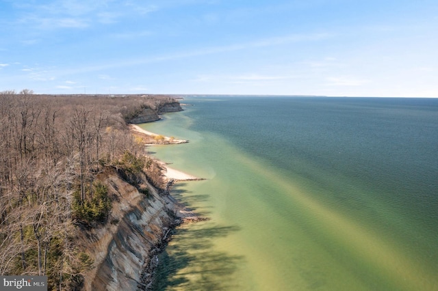 825 Camp Conoy Rd, Lusby, MD 20657 - drone / aerial view featuring a water view