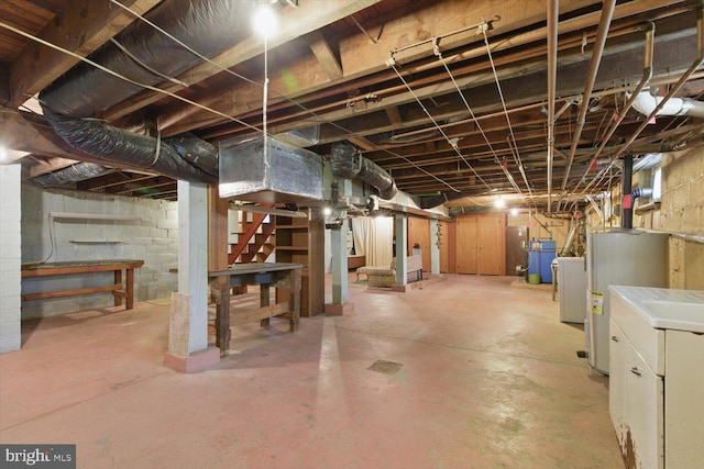 103 Pleasure Rd, Lancaster, PA 17601 - unfinished basement with stairs and water heater