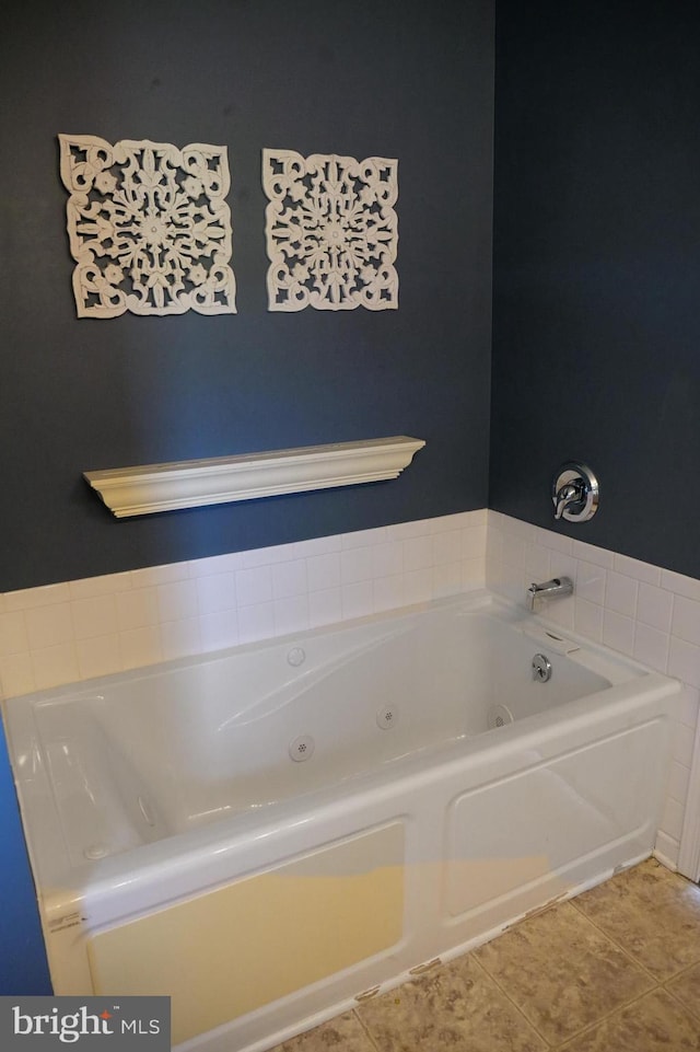 2725 Shelburne Rd, Downingtown, PA 19335 - full bath featuring tile patterned floors and a tub with jets