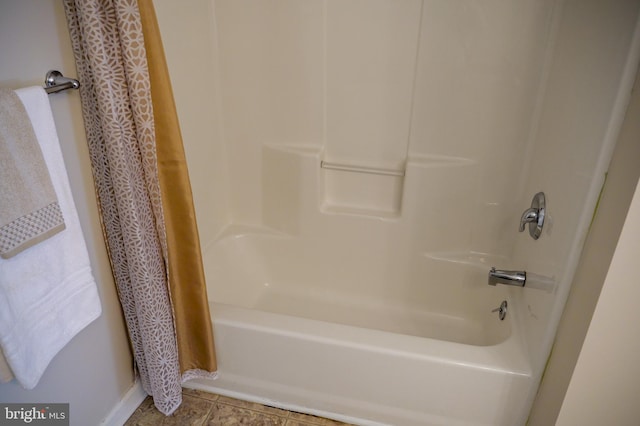 2725 Shelburne Rd, Downingtown, PA 19335 - bathroom with shower / tub combo with curtain