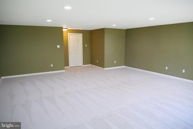 2725 Shelburne Rd, Downingtown, PA 19335 - empty room with recessed lighting, baseboards, and light colored carpet