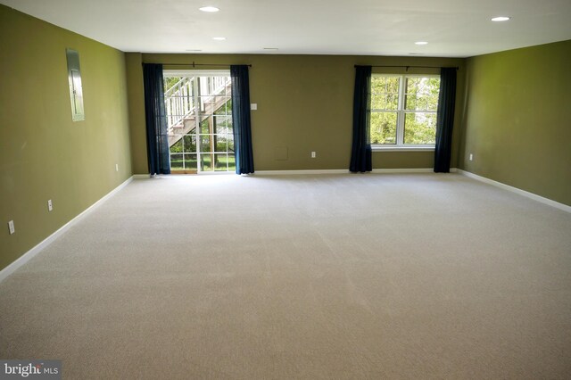 2725 Shelburne Rd, Downingtown, PA 19335 - empty room featuring baseboards, plenty of natural light, and recessed lighting