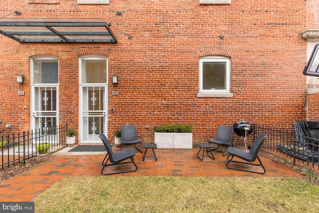 1341 Maryland Ave NE Unit 103, Washington, DC 20002 - view of patio with fence