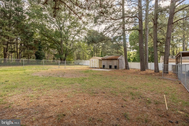 1713 Emerson Ave, Salisbury, MD 21801 - view of yard with a storage shed, an outdoor structure, and view of wooded area