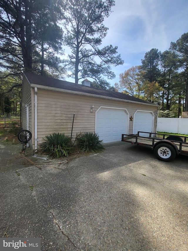 1713 Emerson Ave, Salisbury, MD 21801 - garage featuring fence