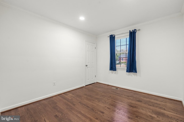 2124 Weber Dr, District Heights, MD 20747 - unfurnished room featuring wood finished floors, crown molding, and baseboards