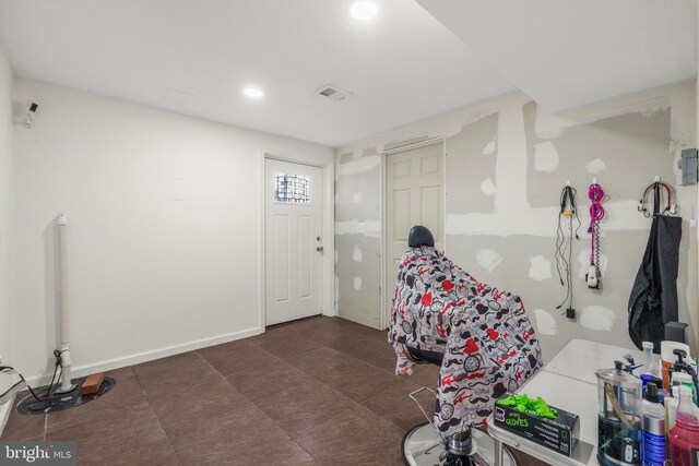 2124 Weber Dr, District Heights, MD 20747 - recreation room featuring recessed lighting, visible vents, and baseboards