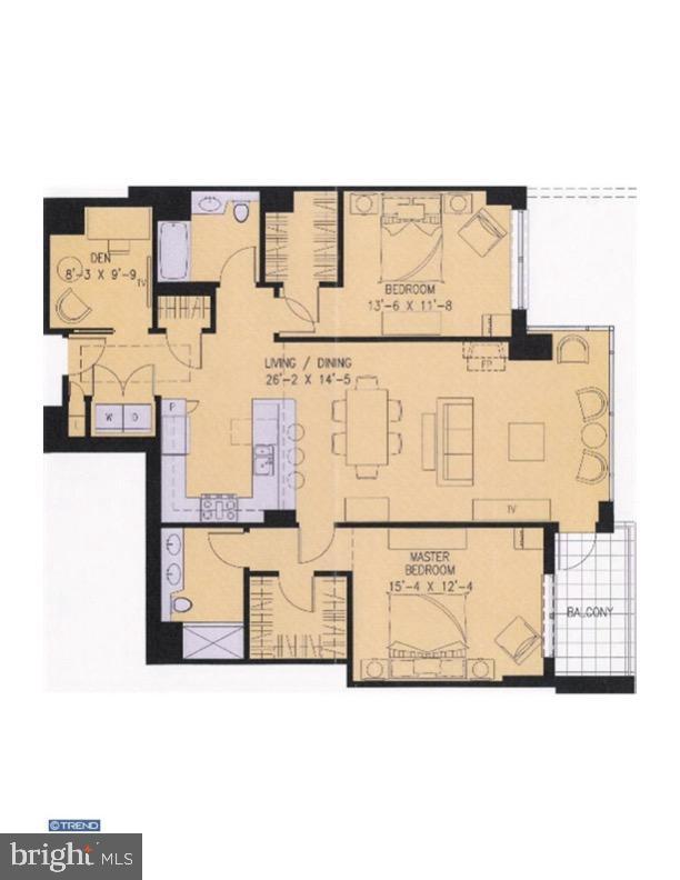 440 S Broad St Unit 1505, Philadelphia, PA 19146 - property floor plan