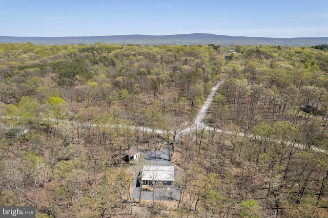 275 Oak Forest Ln, Berkeley Springs, WV 25411 - aerial view featuring a forest view