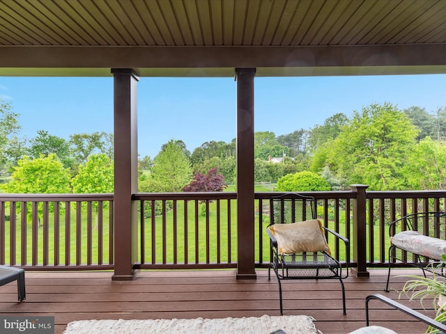 view of wooden terrace