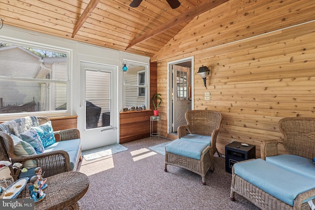 93 Shady Ln, Boyertown, PA 19512 - interior space featuring beamed ceiling