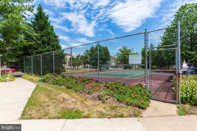 10519 Stonington Ln, Manassas, VA 20109 - view of tennis court with a gate and fence