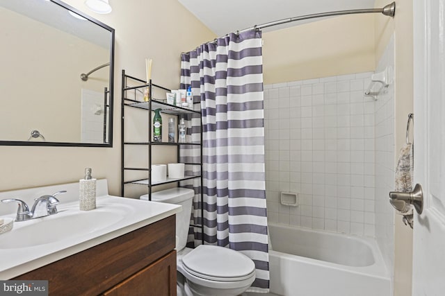 10519 Stonington Ln, Manassas, VA 20109 - full bathroom with toilet, shower / tub combo with curtain, and vanity