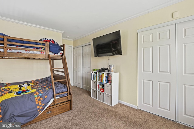 10519 Stonington Ln, Manassas, VA 20109 - carpeted bedroom featuring baseboards and ornamental molding
