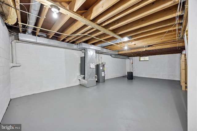 103 Debbie Ln, Phoenixville, PA 19460 - unfinished below grade area featuring water heater and heating unit